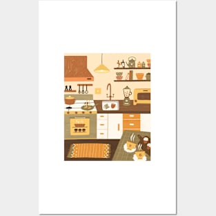 Kitchen Aesthetic Room Interior Posters and Art